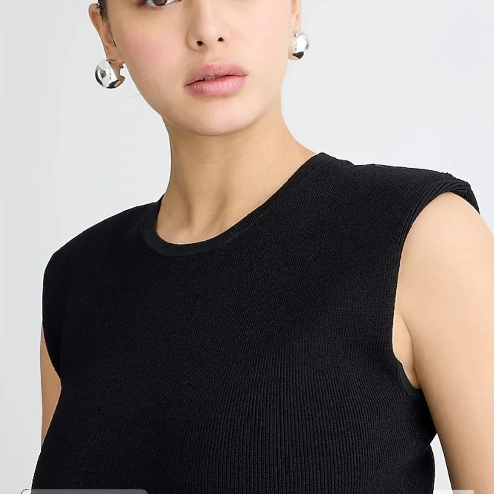 J crew Sleeveless sweater-dress in stretch viscose blend